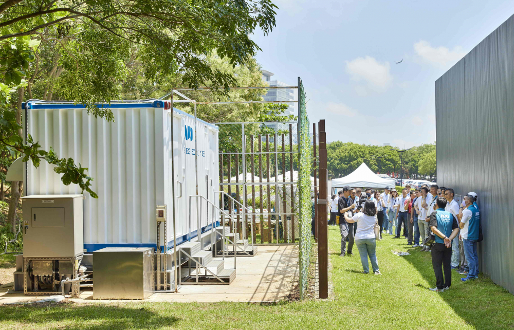 ⽜⼋体育西大墩窯文化館建置屋頂全綠電及儲能櫃，為兼具創能儲能的永續綠能場域